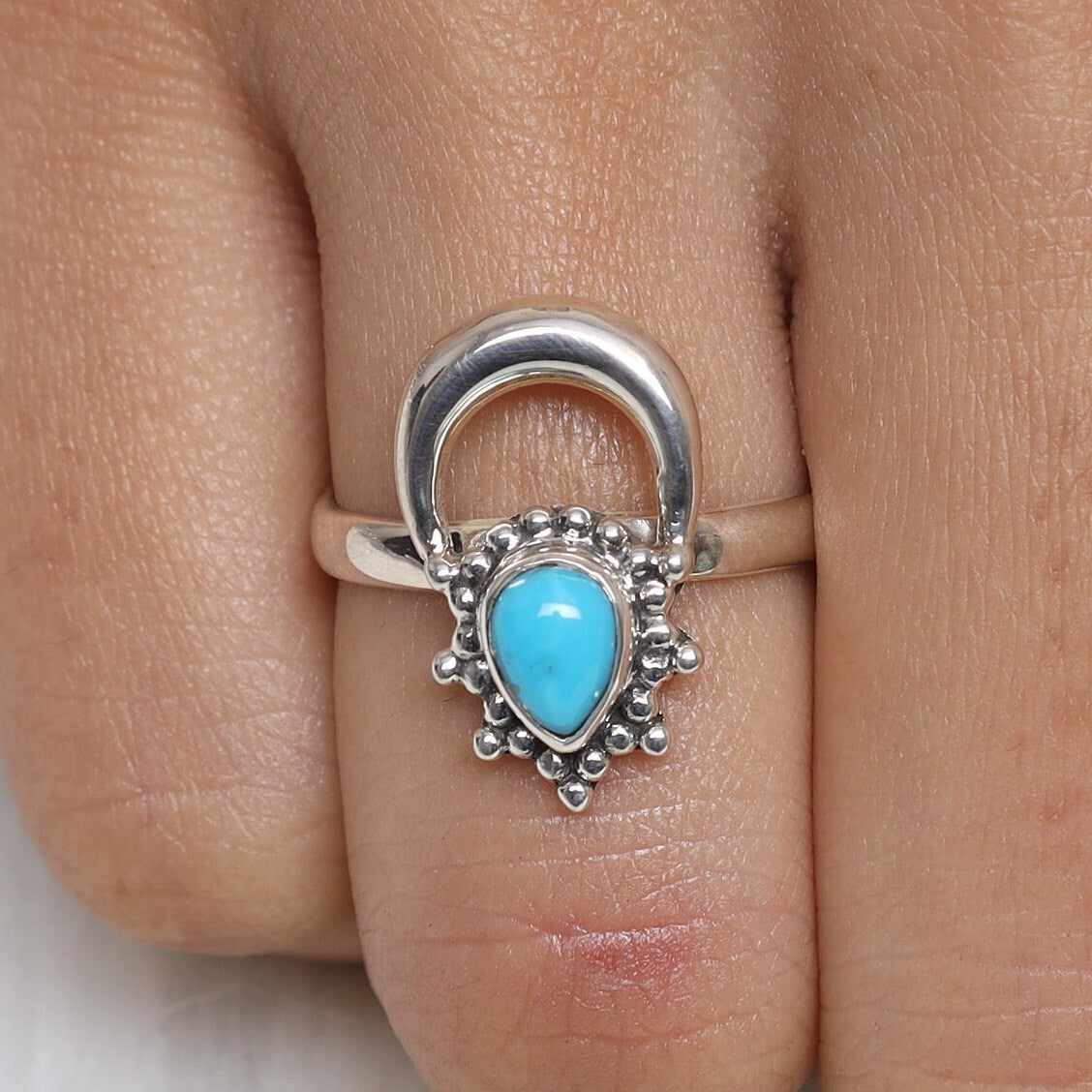 Arizona Turquoise Ring Sterling Silver Ring