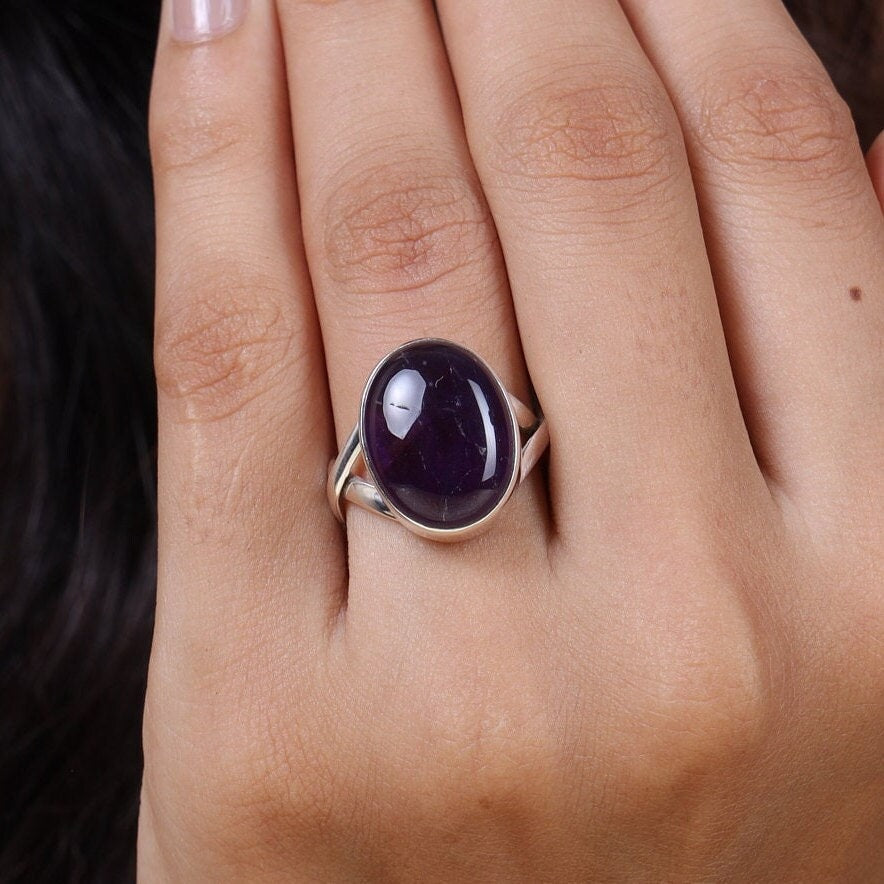 Amethyst Sterling Silver Ring