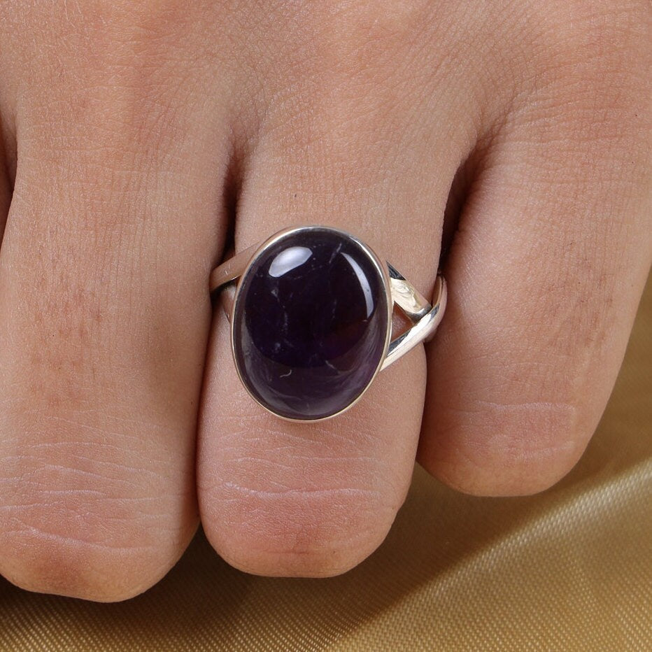 Amethyst Sterling Silver Ring