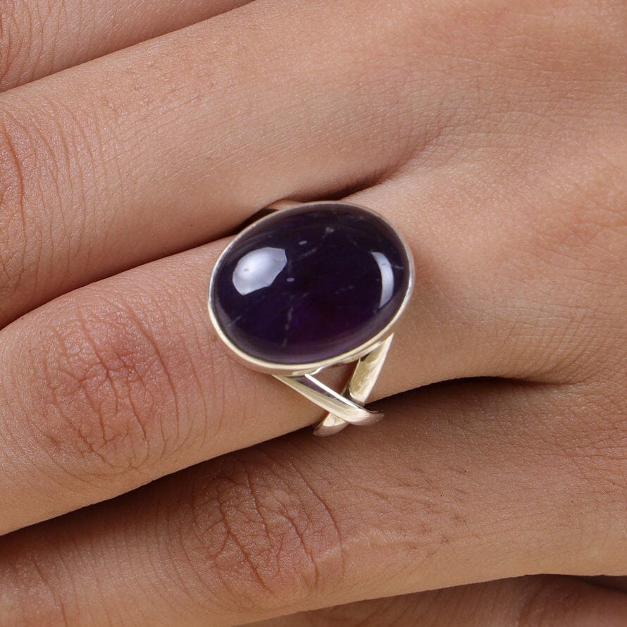 Amethyst Sterling Silver Ring