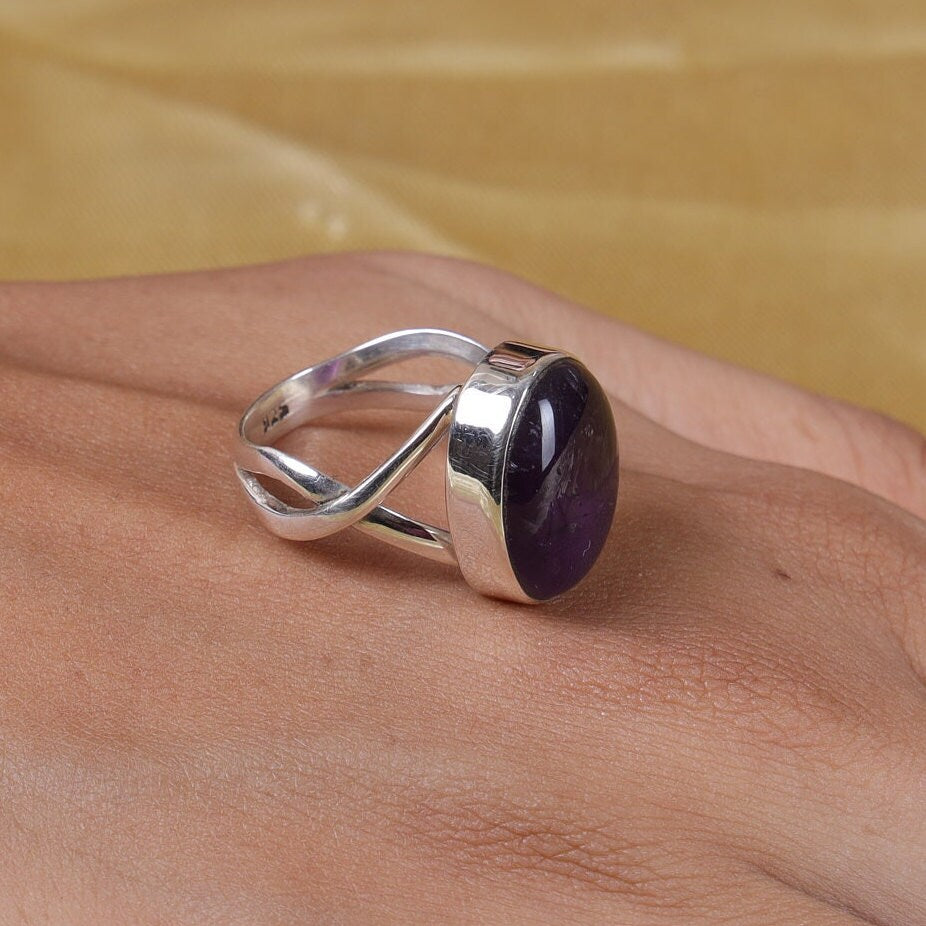 Amethyst Sterling Silver Ring