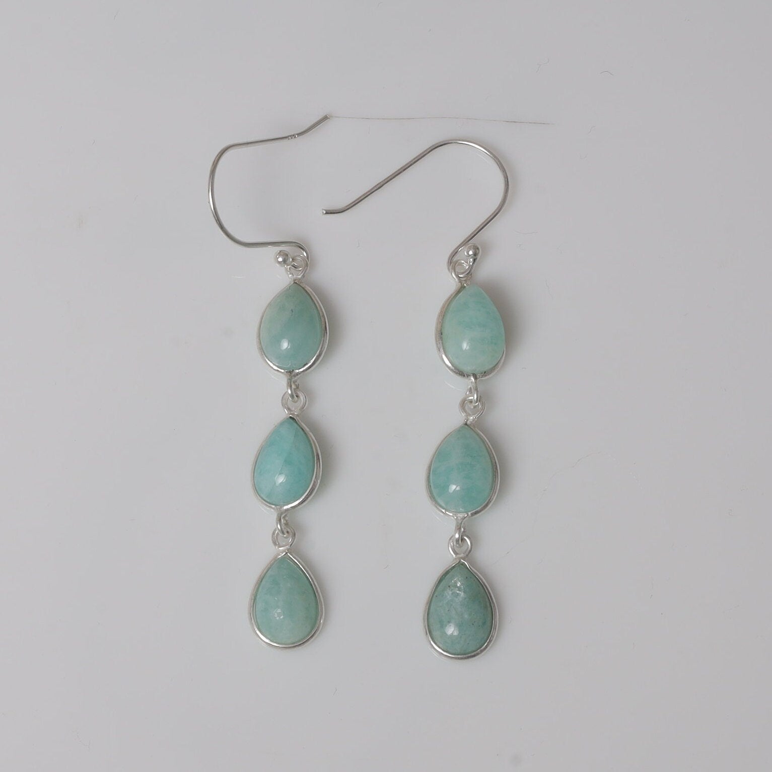 Amazonite Sterling Silver Earrings