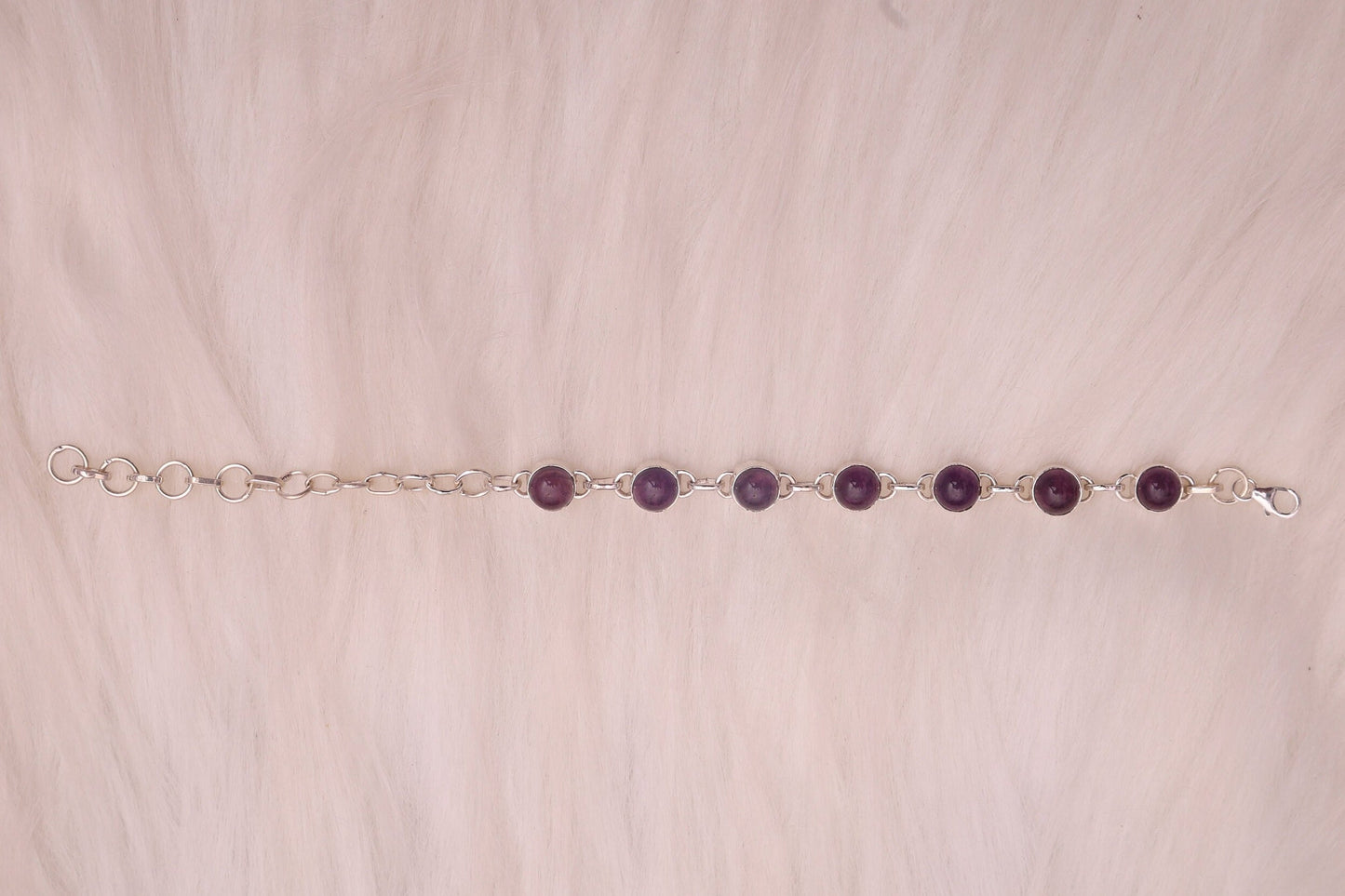 Amethyst Sterling Silver Bracelet