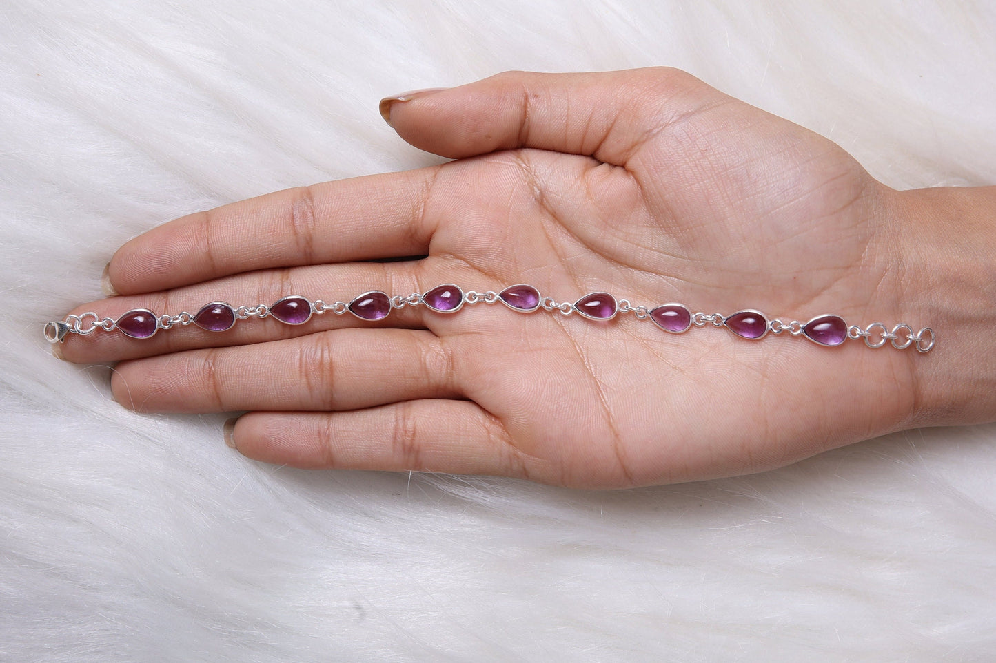 Amethyst Sterling Silver Bracelet