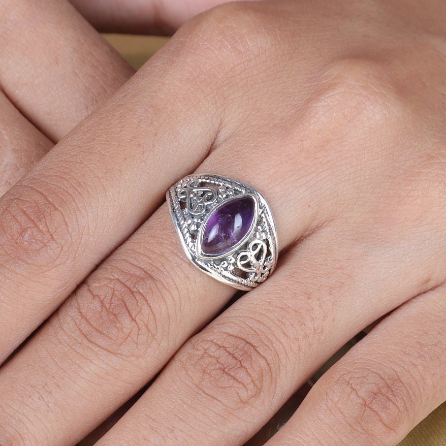 Amethyst 925 Sterling Silver Ring