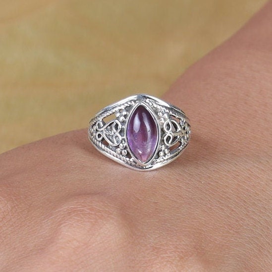 Amethyst 925 Sterling Silver Ring