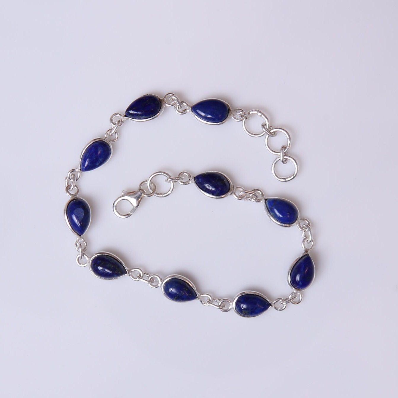 Lapis Lazuli Sterling Silver Bracelet