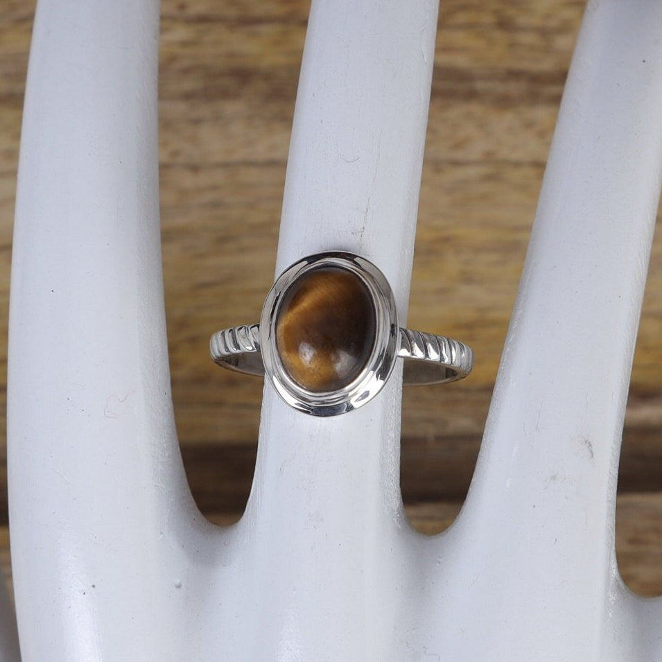 Tiger Eye Sterling Silver Ring