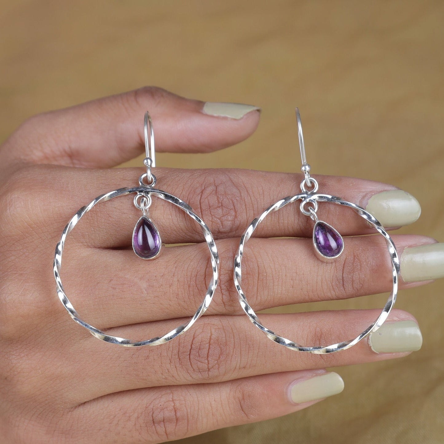 Amethyst Sterling Silver Earrings