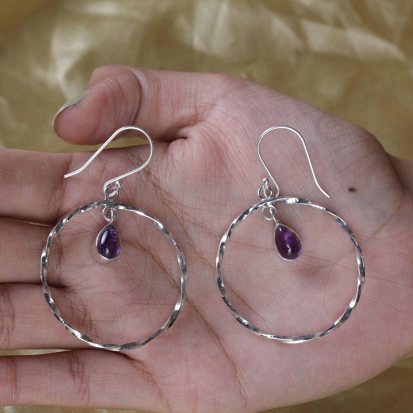 Amethyst Sterling Silver Earrings