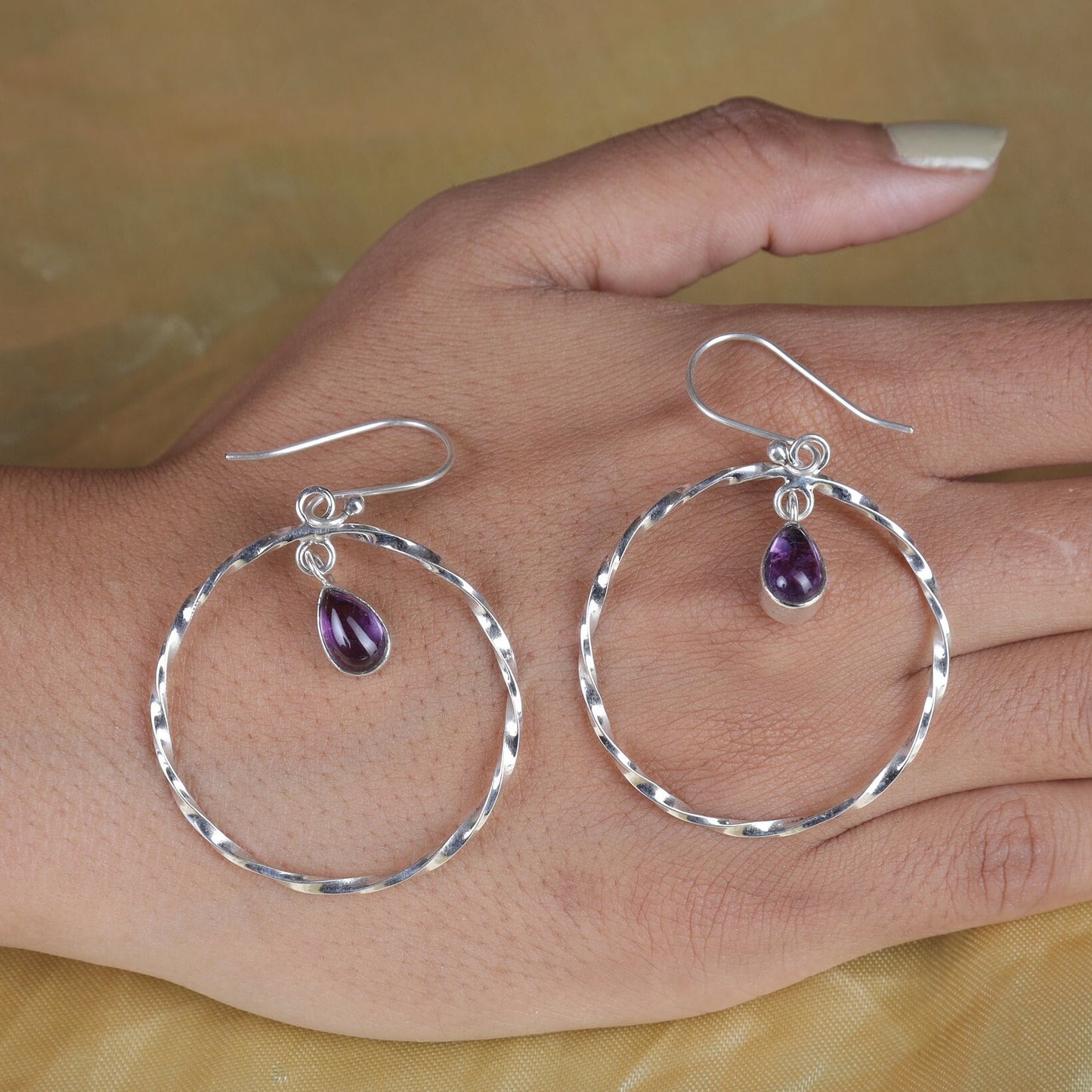 Amethyst Sterling Silver Earrings