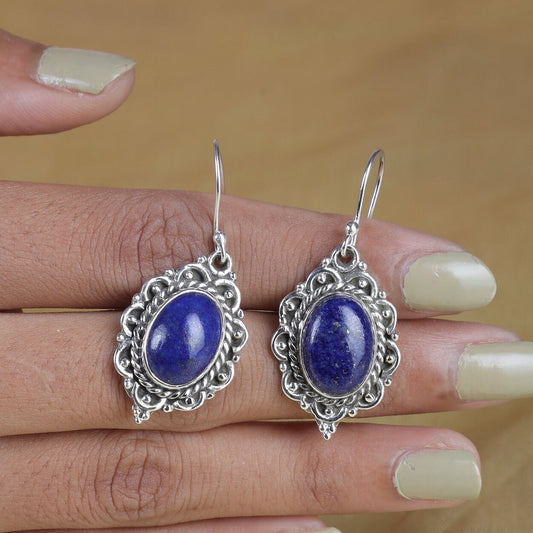 Lapis Lazuli Sterling Silver Earrings