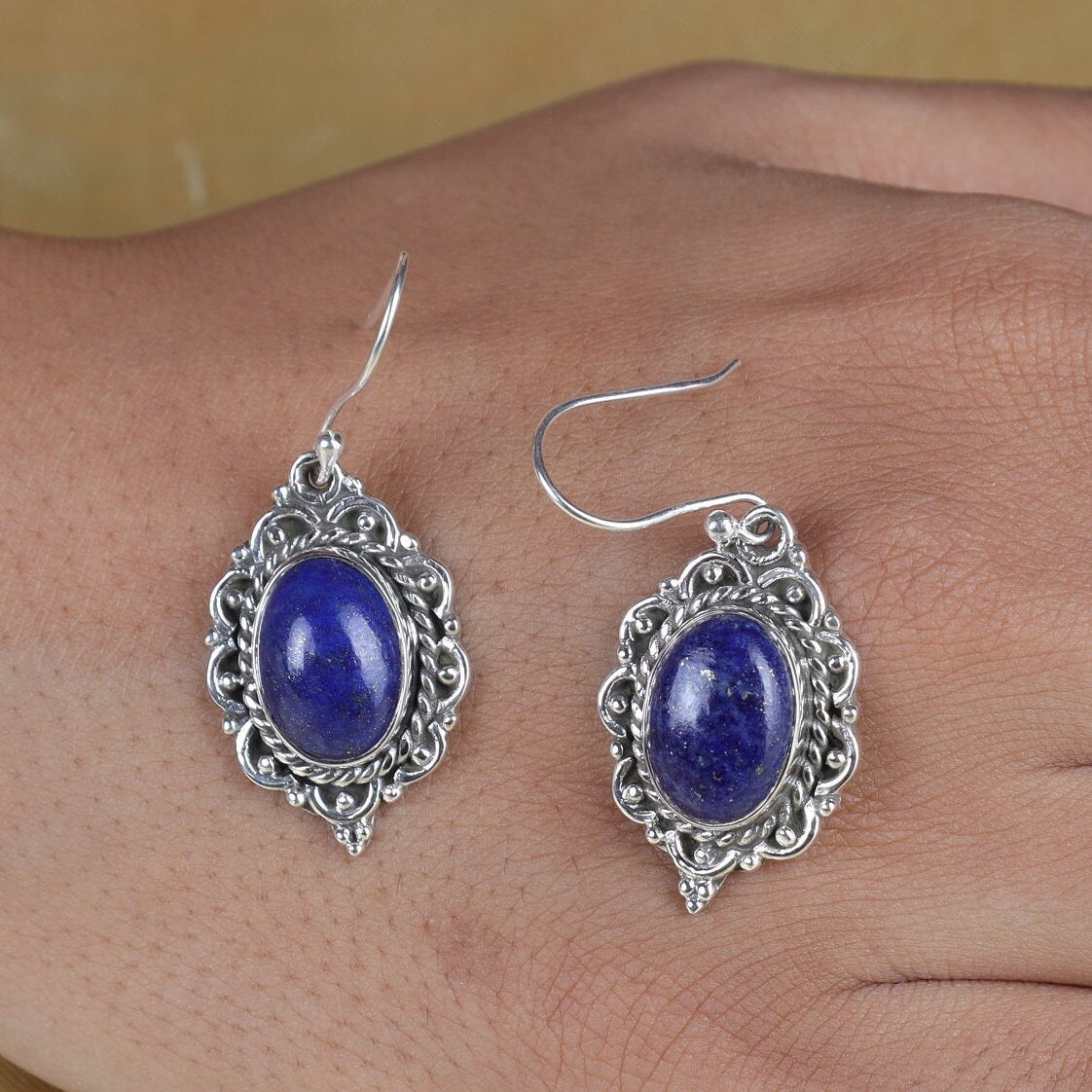 Lapis Lazuli Sterling Silver Earrings