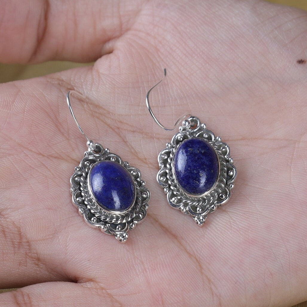 Lapis Lazuli Sterling Silver Earrings