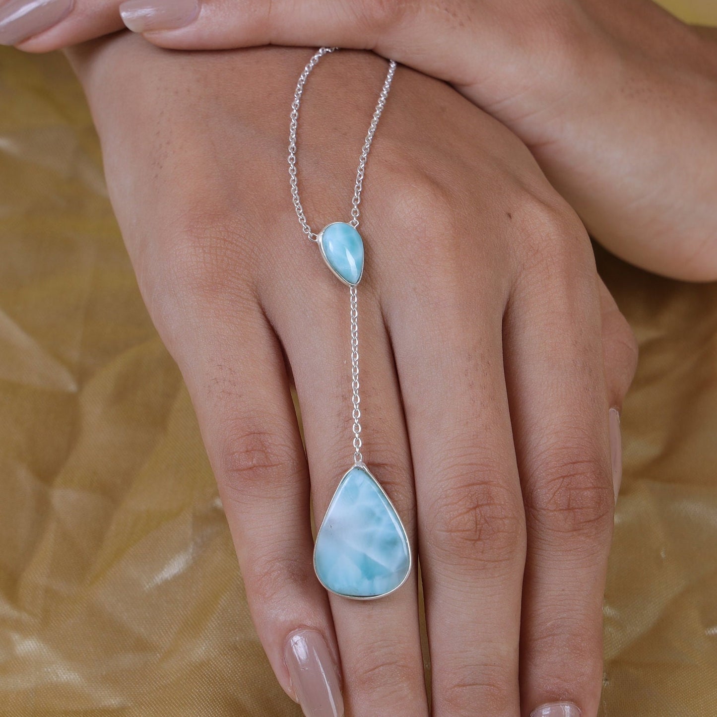 Dominican Larimar Sterling Silver Pendant