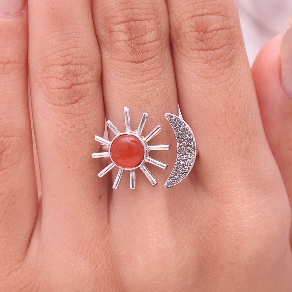 Carnelian 925 Sterling Silver Ring