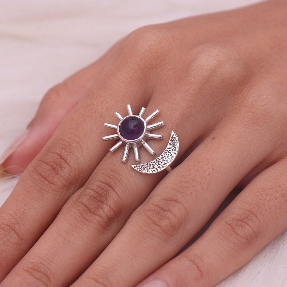 Amethyst 925 Sterling Silver Ring