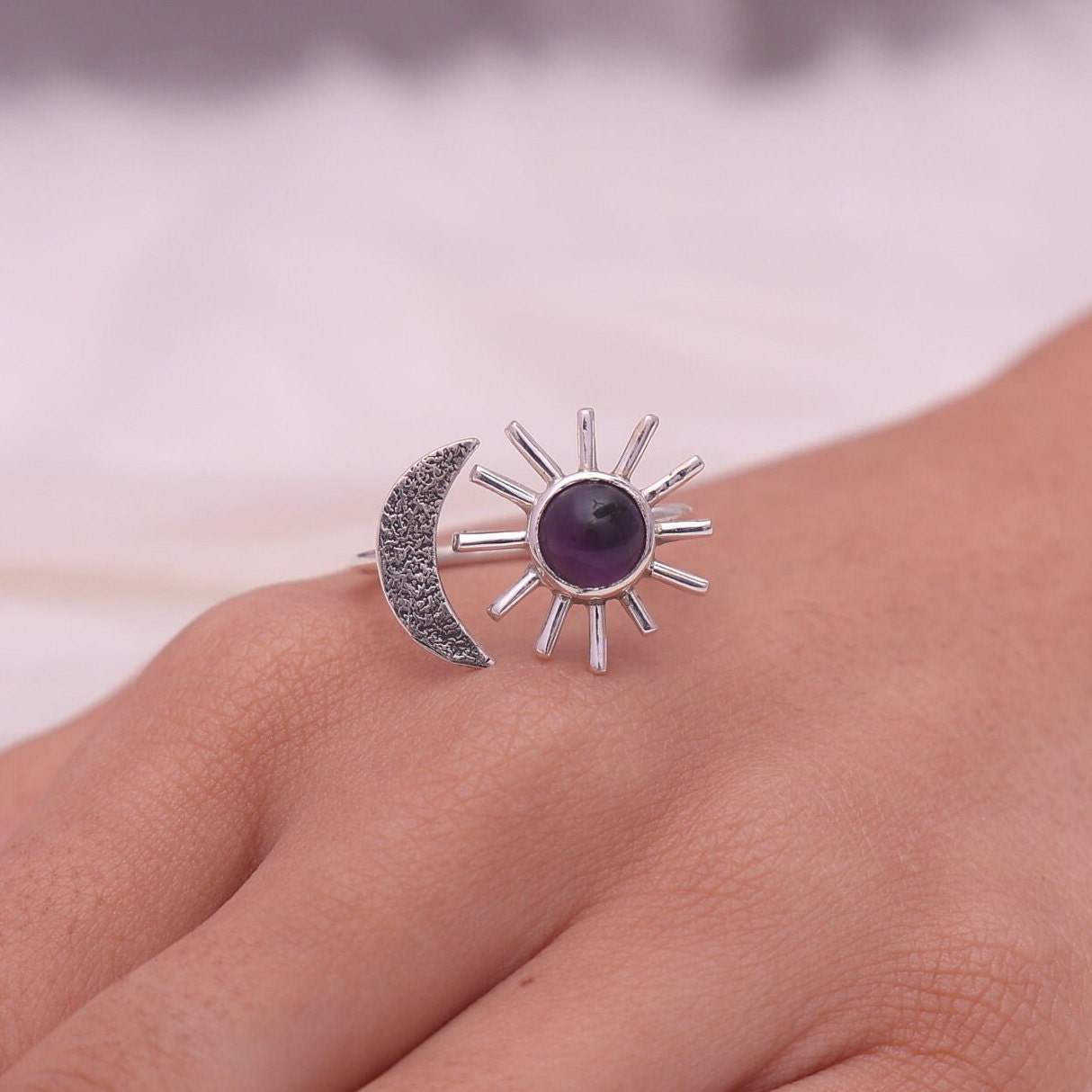 Amethyst 925 Sterling Silver Ring