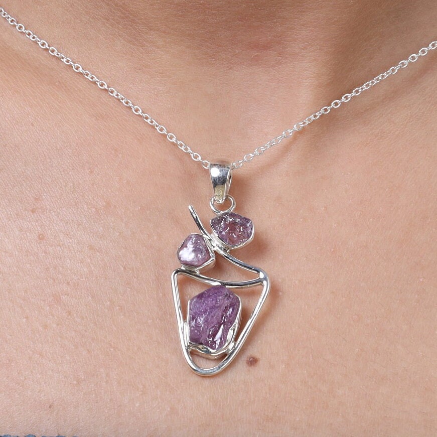 Amethyst Sterling Silver Pendant