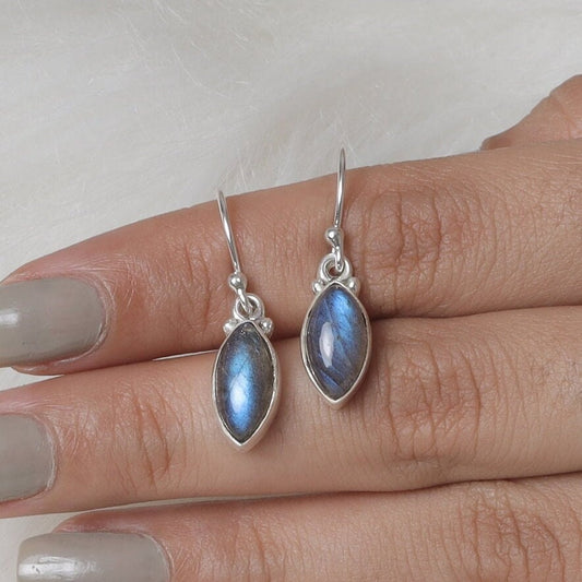 Labradorite Sterling Silver Earrings