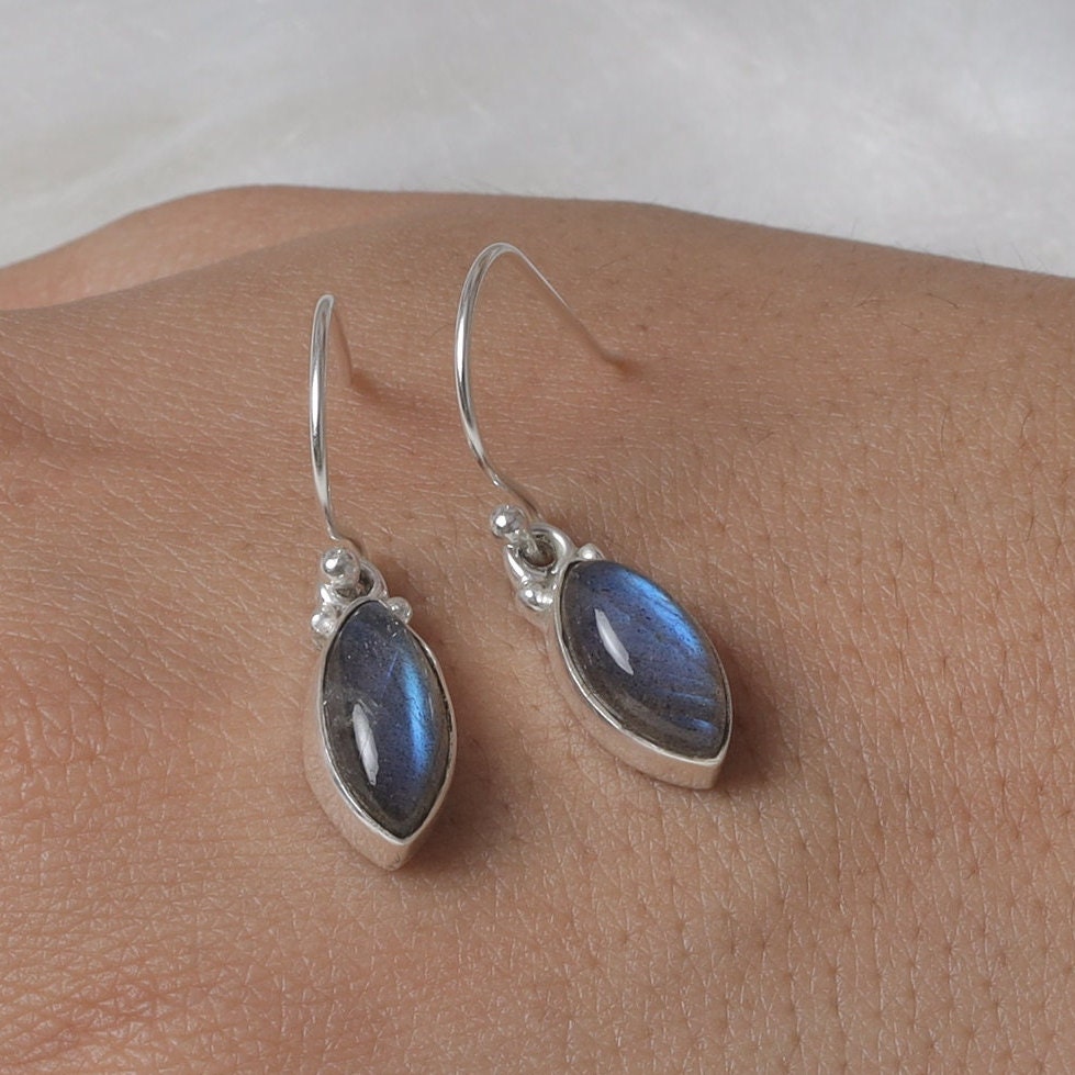 Labradorite Sterling Silver Earrings