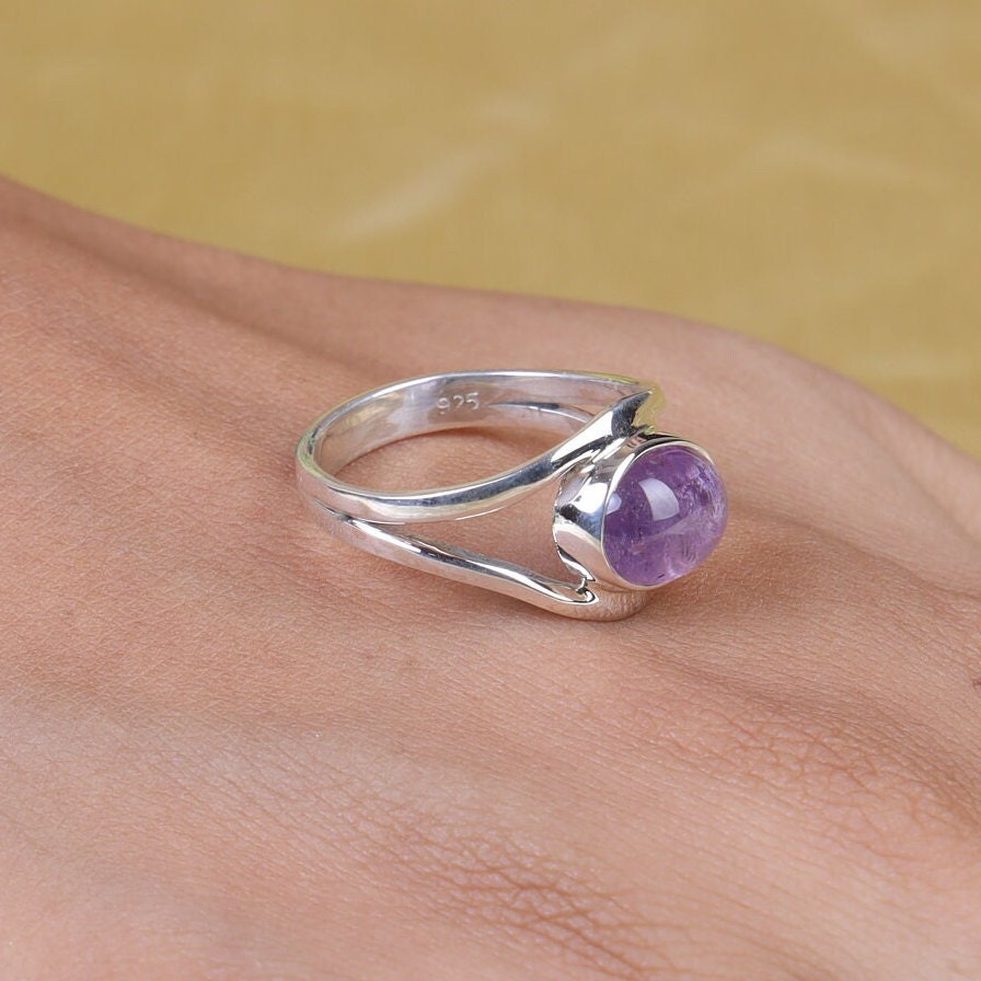 Amethyst 925 Sterling Silver Ring