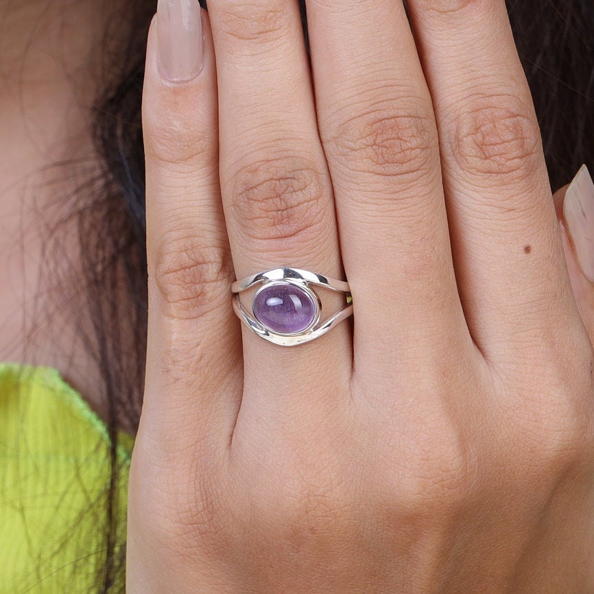 Amethyst 925 Sterling Silver Ring