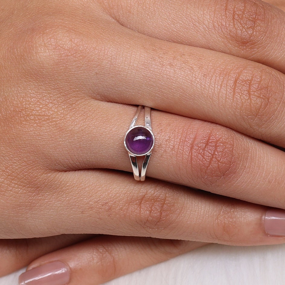 Amethyst 925 Solid Sterling Silver Ring