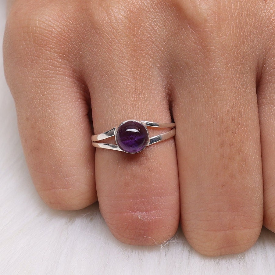 Amethyst 925 Solid Sterling Silver Ring