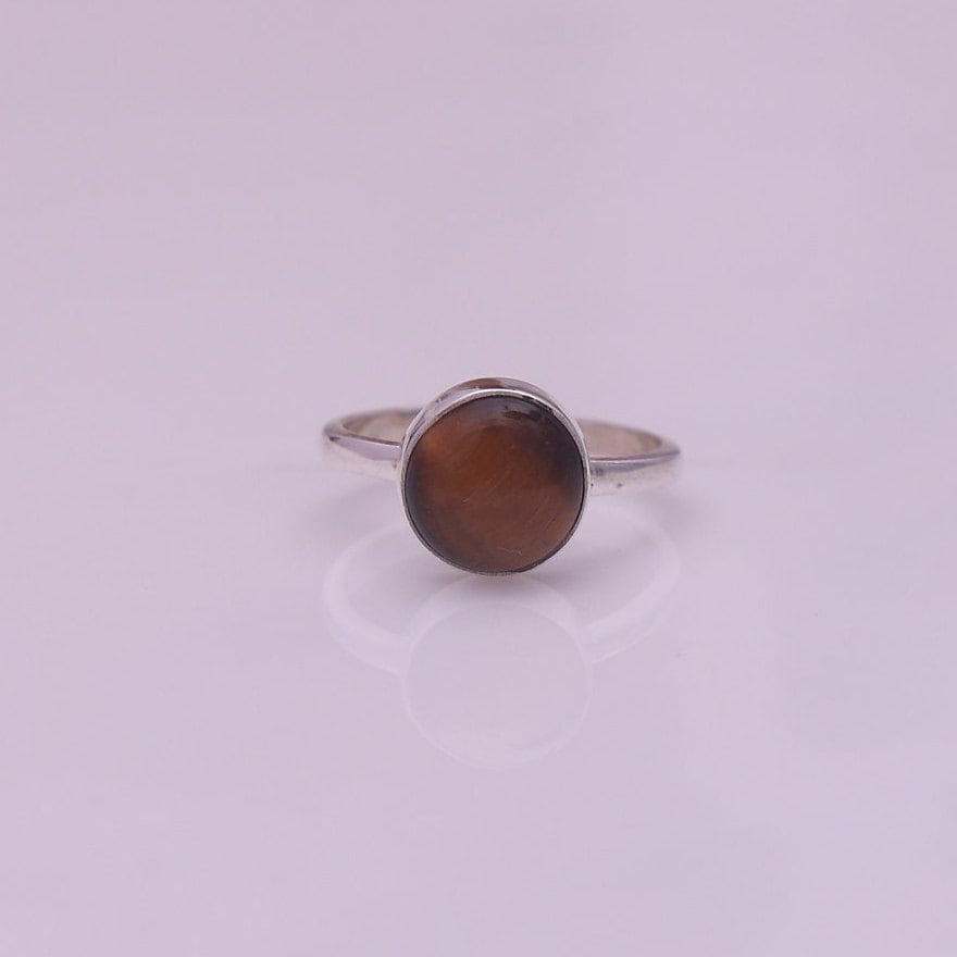 Tiger Eye Sterling Silver Ring`