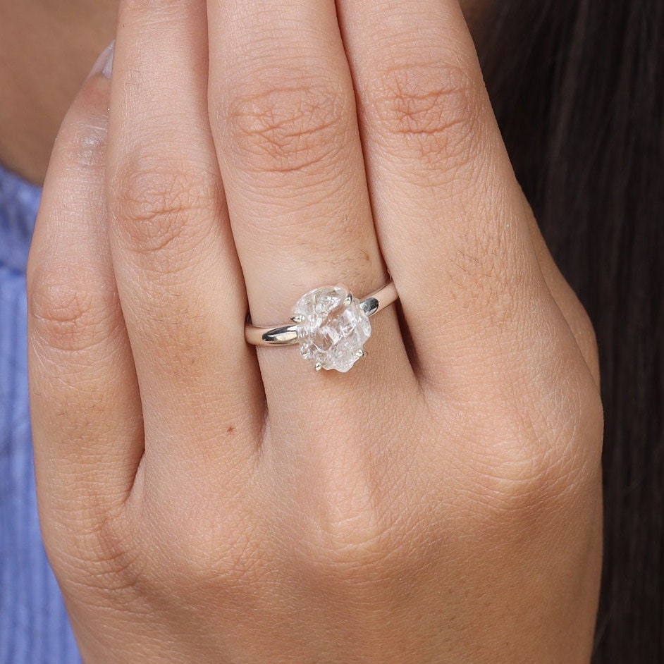 Herkimer Diamond Sterling Silver Ring