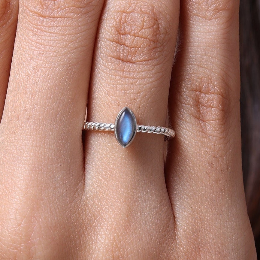 Labradorite Sterling Silver Ring