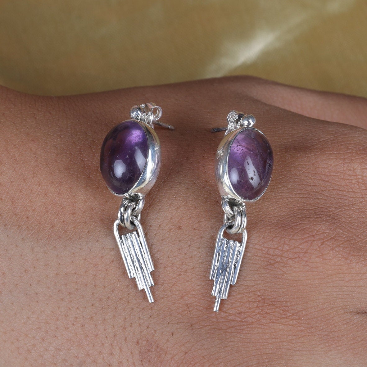 Amethyst Sterling Silver Earrings