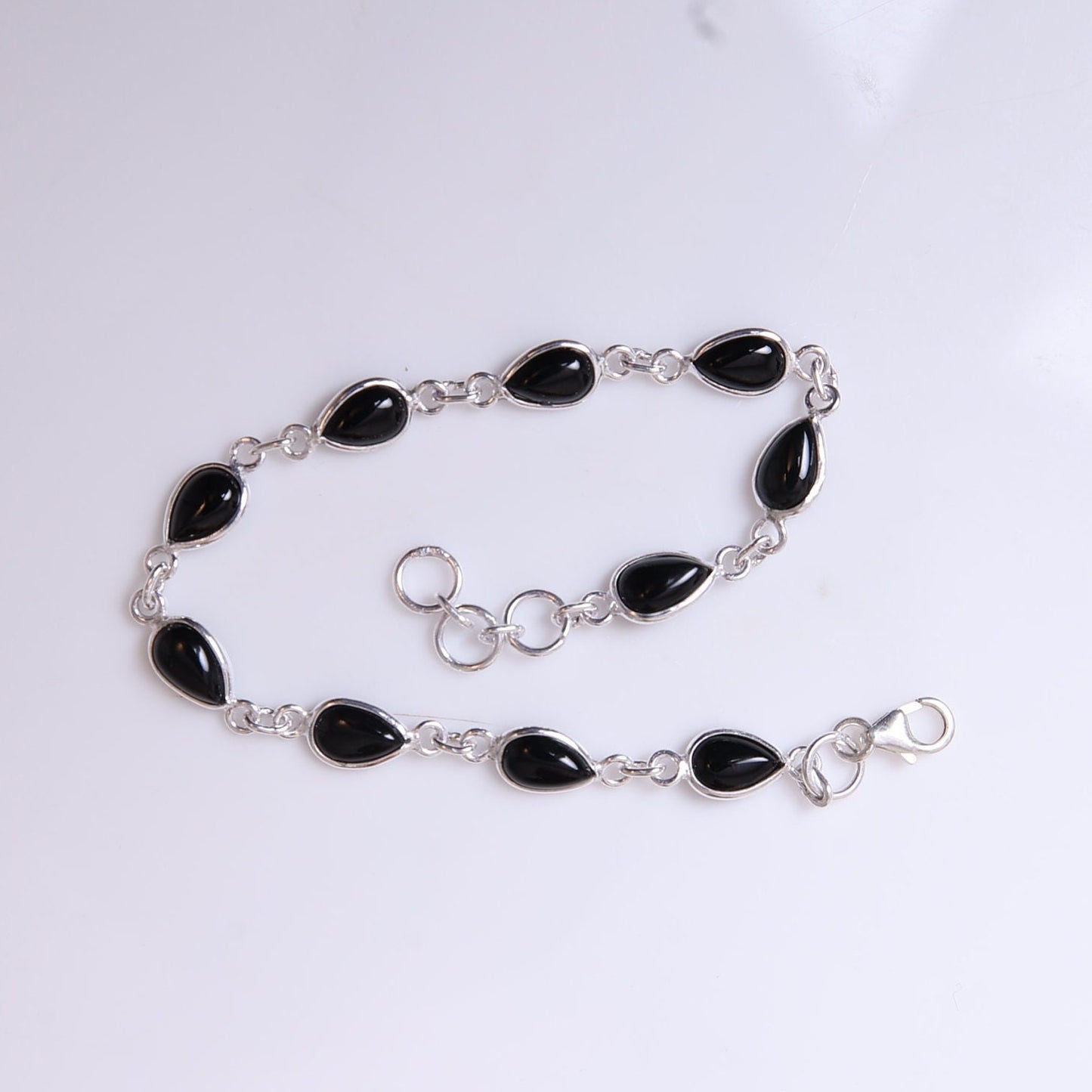 Black Onyx Sterling Silver Bracelet