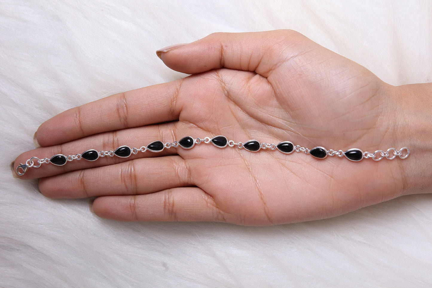 Black Onyx Sterling Silver Bracelet