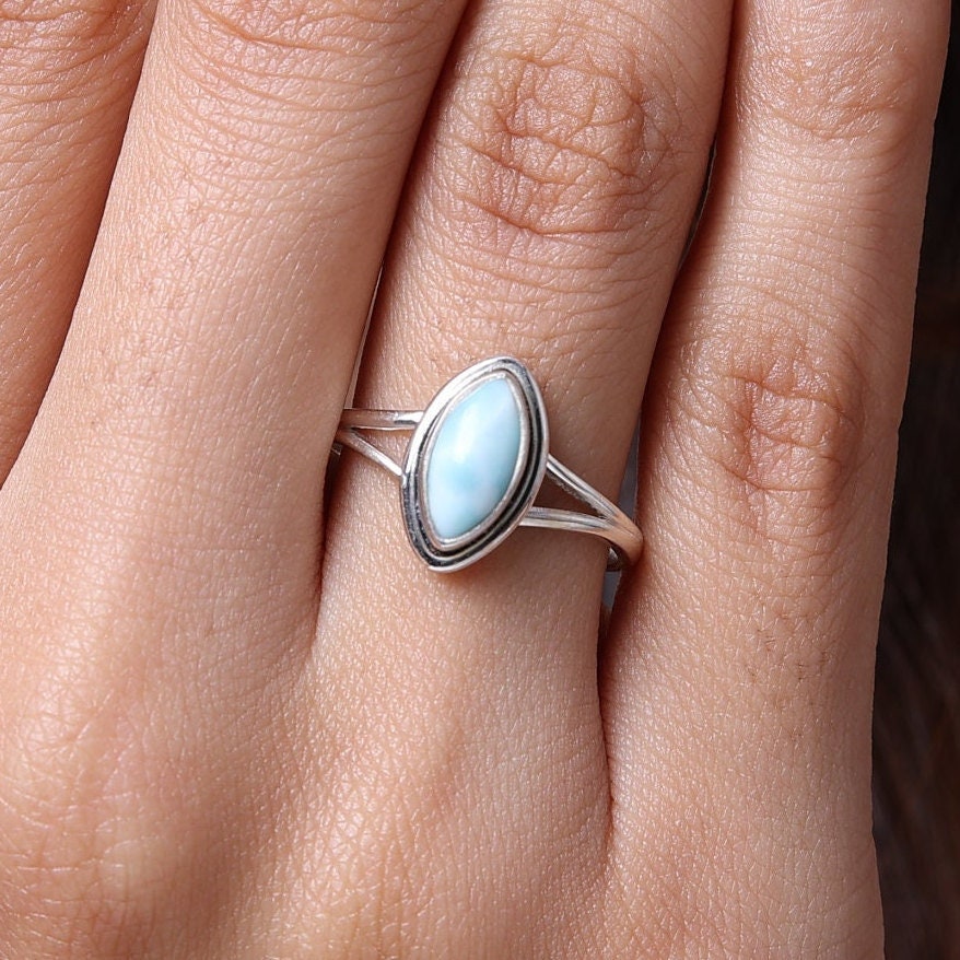 Dominican Larimar Sterling Silver Ring