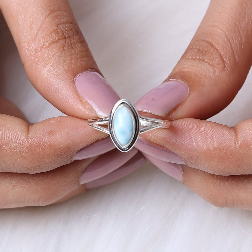 Dominican Larimar Sterling Silver Ring