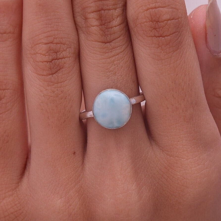 Dominican Larimar Sterling Silver Ring