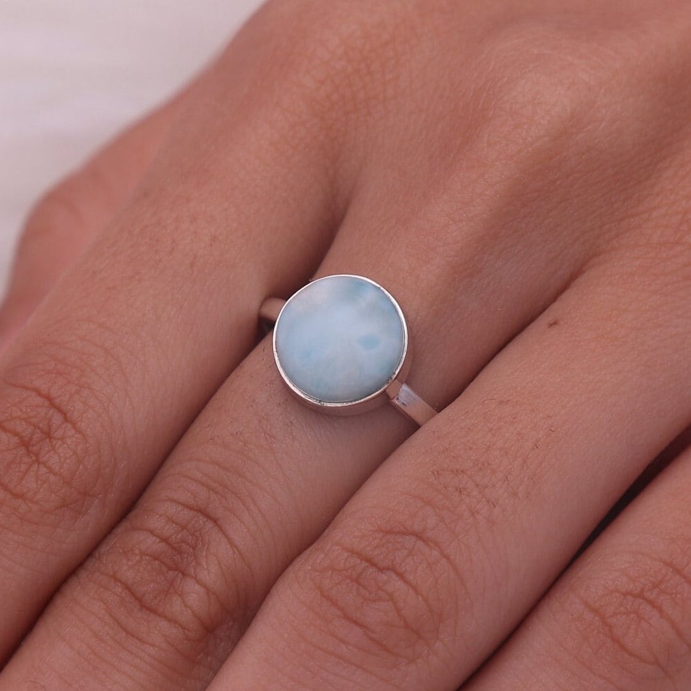 Dominican Larimar Sterling Silver Ring