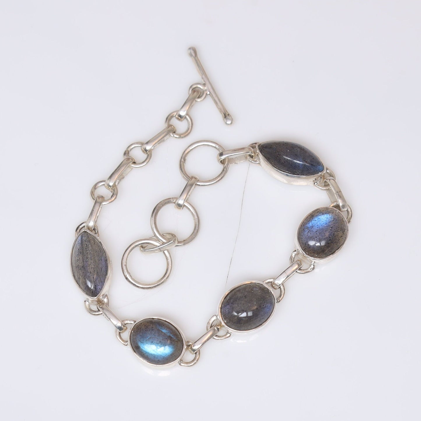 Labradorite Sterling Silver Bracelet