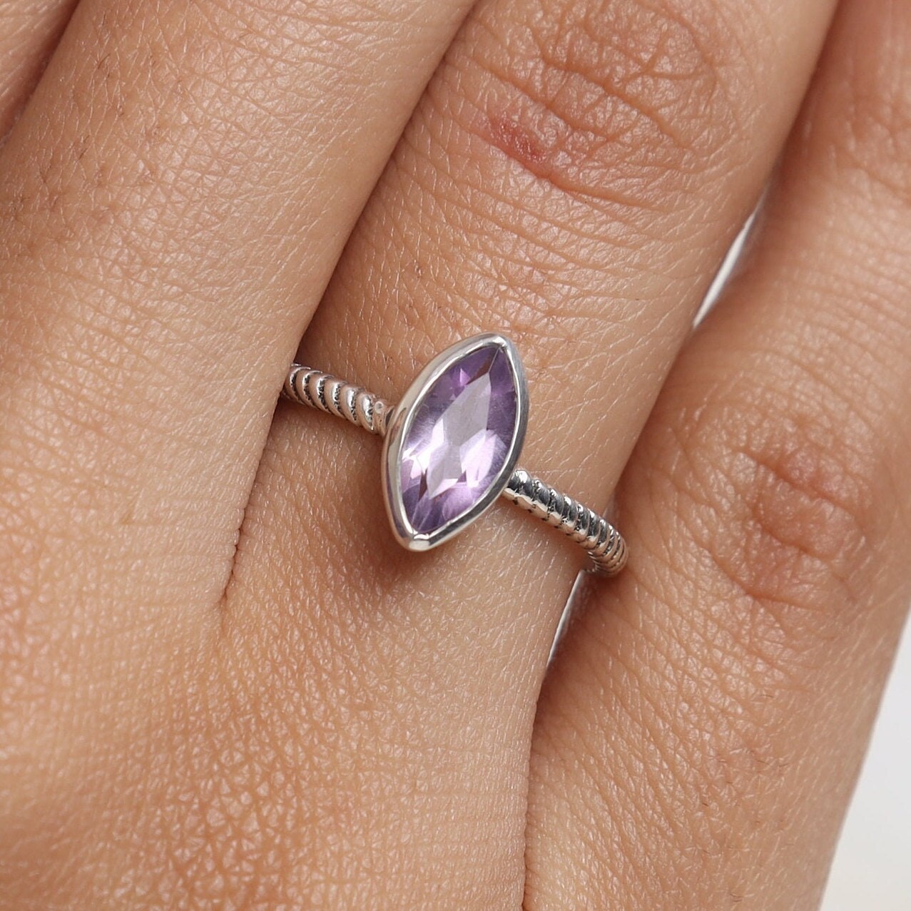 Amethyst Sterling Silver Ring