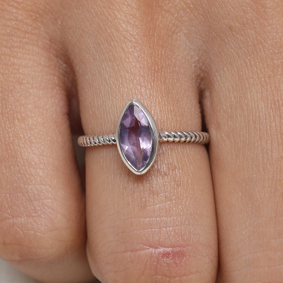 Amethyst Sterling Silver Ring