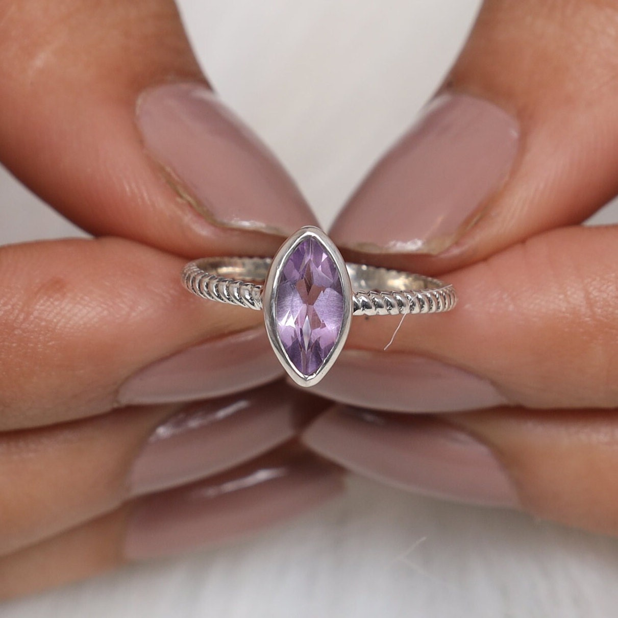 Amethyst Sterling Silver Ring