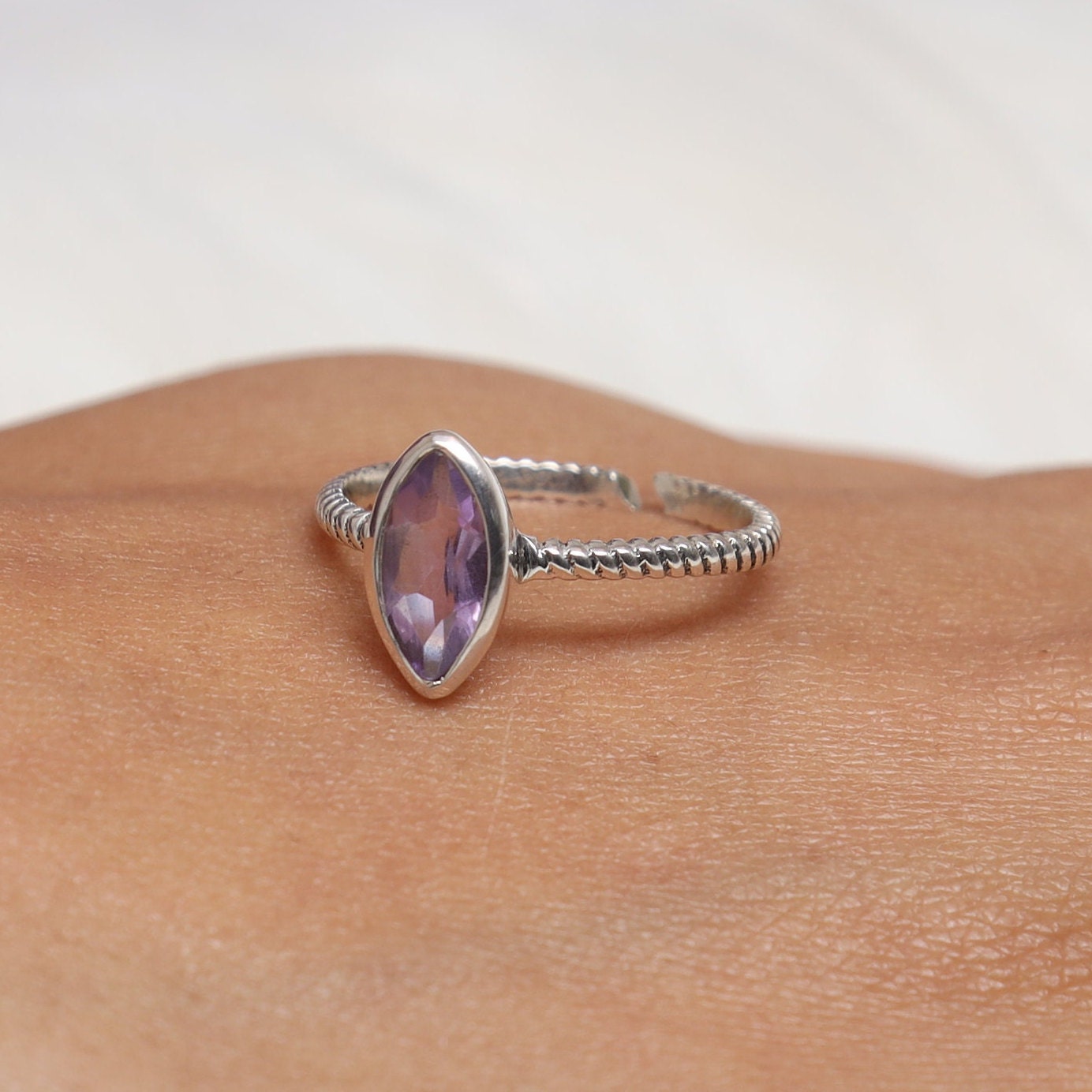 Amethyst Sterling Silver Ring