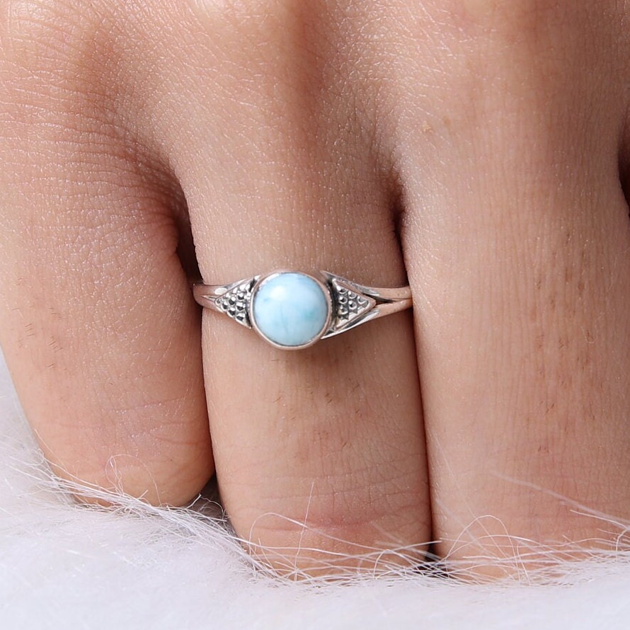 Dominican Larimar Sterling Silver Ring