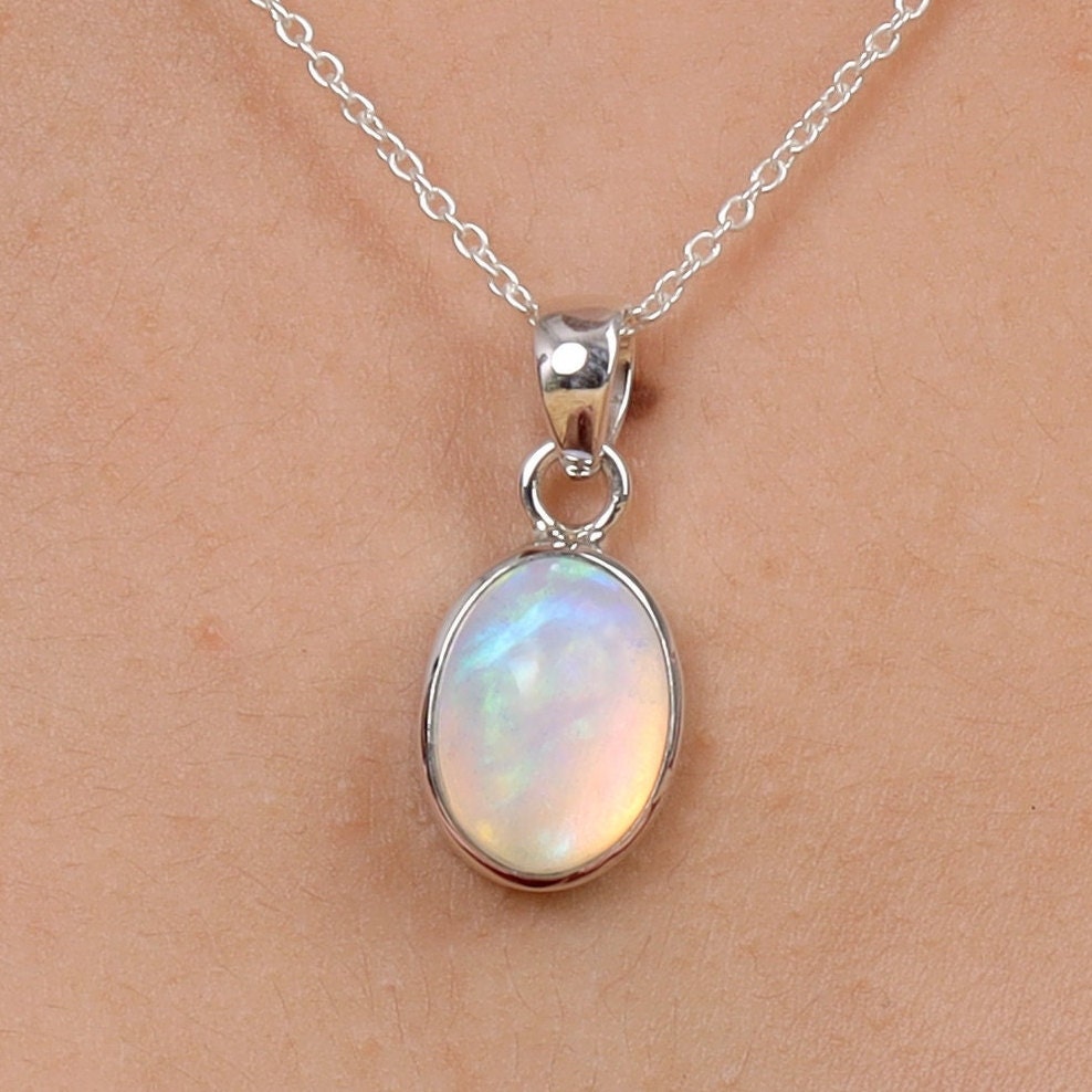 Ethiopian Opal Sterling Silver Pendant