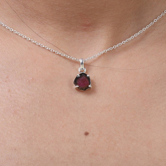 Tourmaline Sterling Silver Pendant