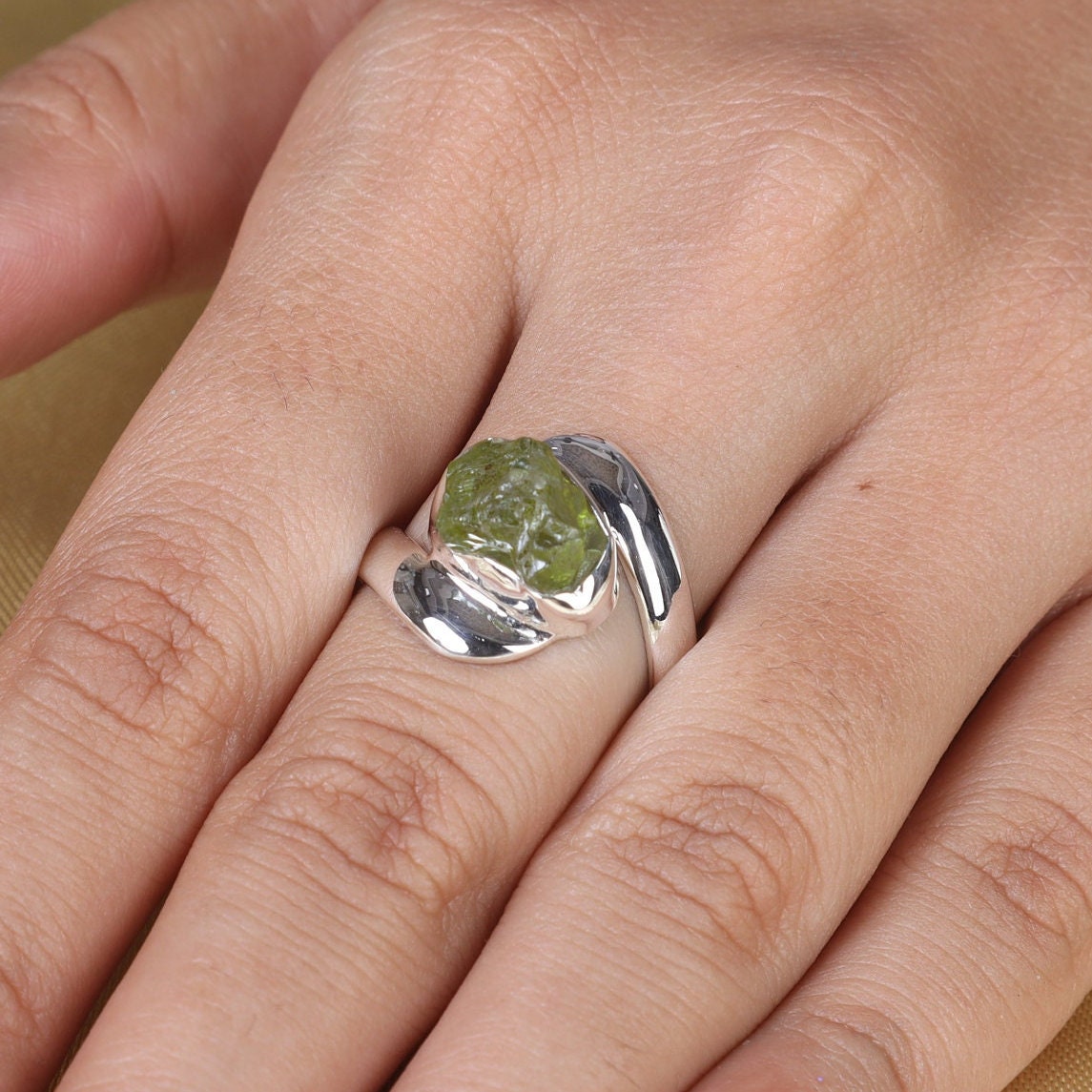 Peridot Sterling Silver Ring