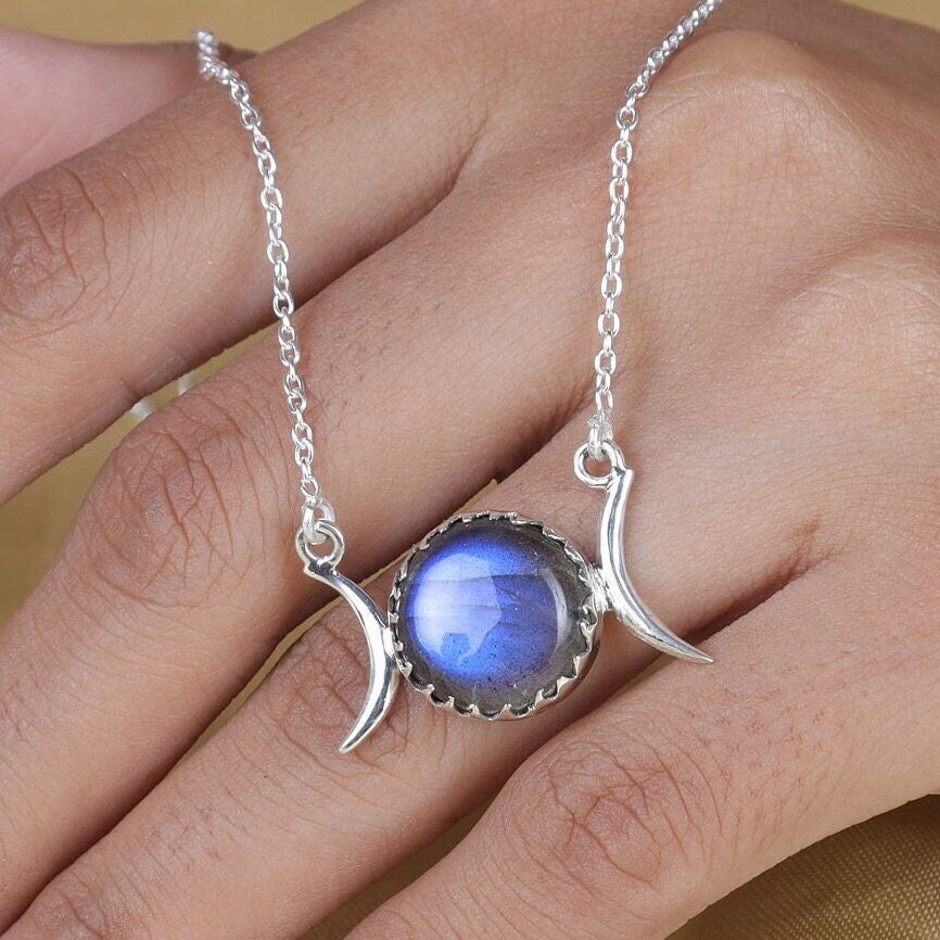 Labradorite Sterling Silver Necklace