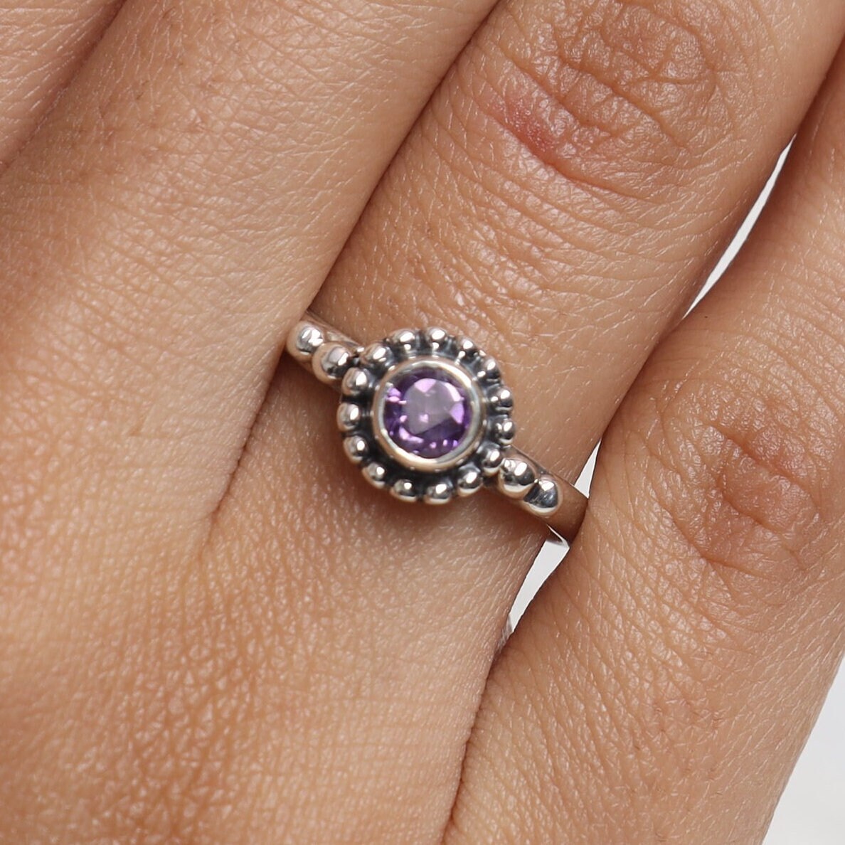 Amethyst 925 Sterling Silver Ring